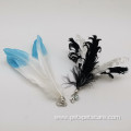 New steel wire feather cat teaser cat toy